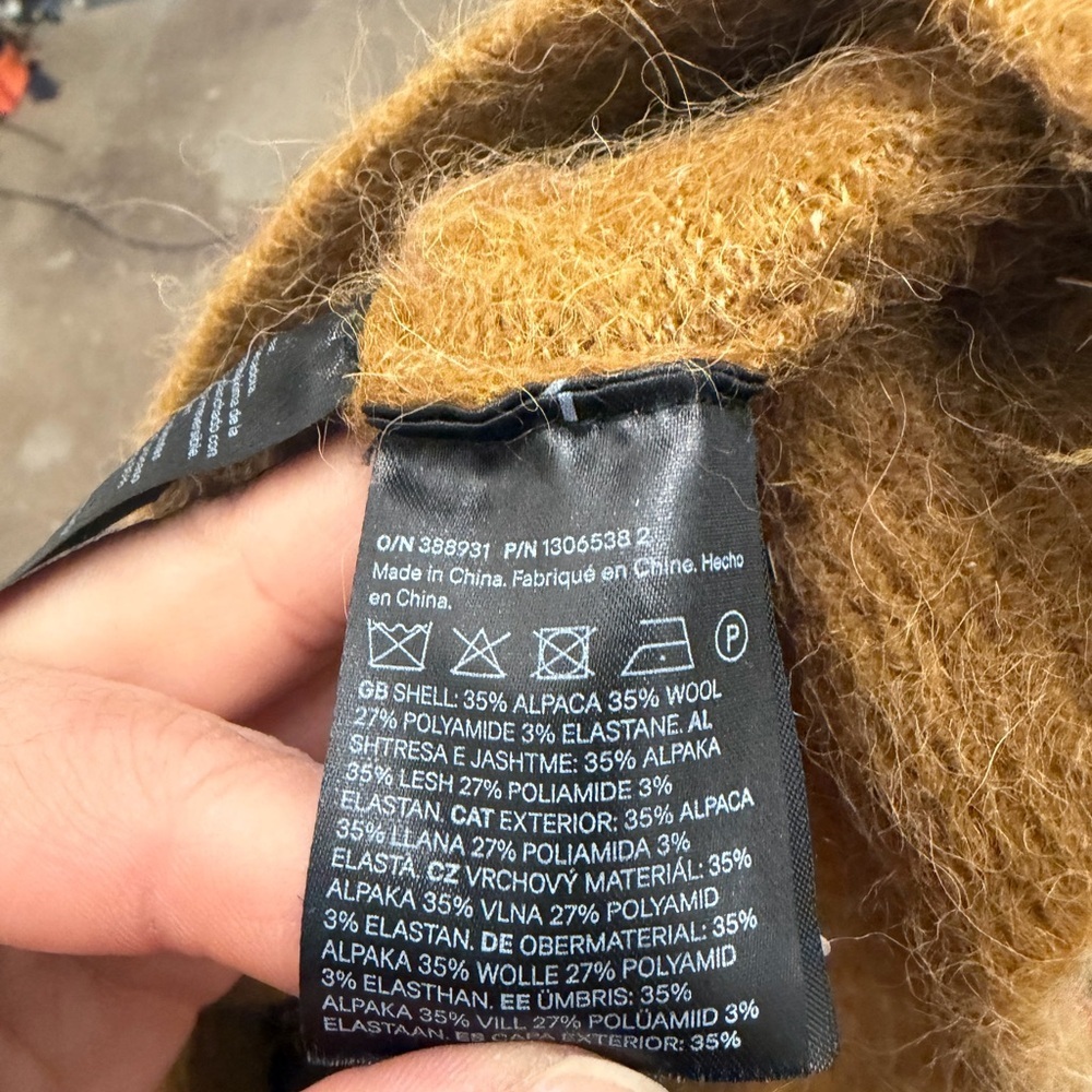 H&M Warm Tan wool alpaca blend sweater - Picture 3 of 4